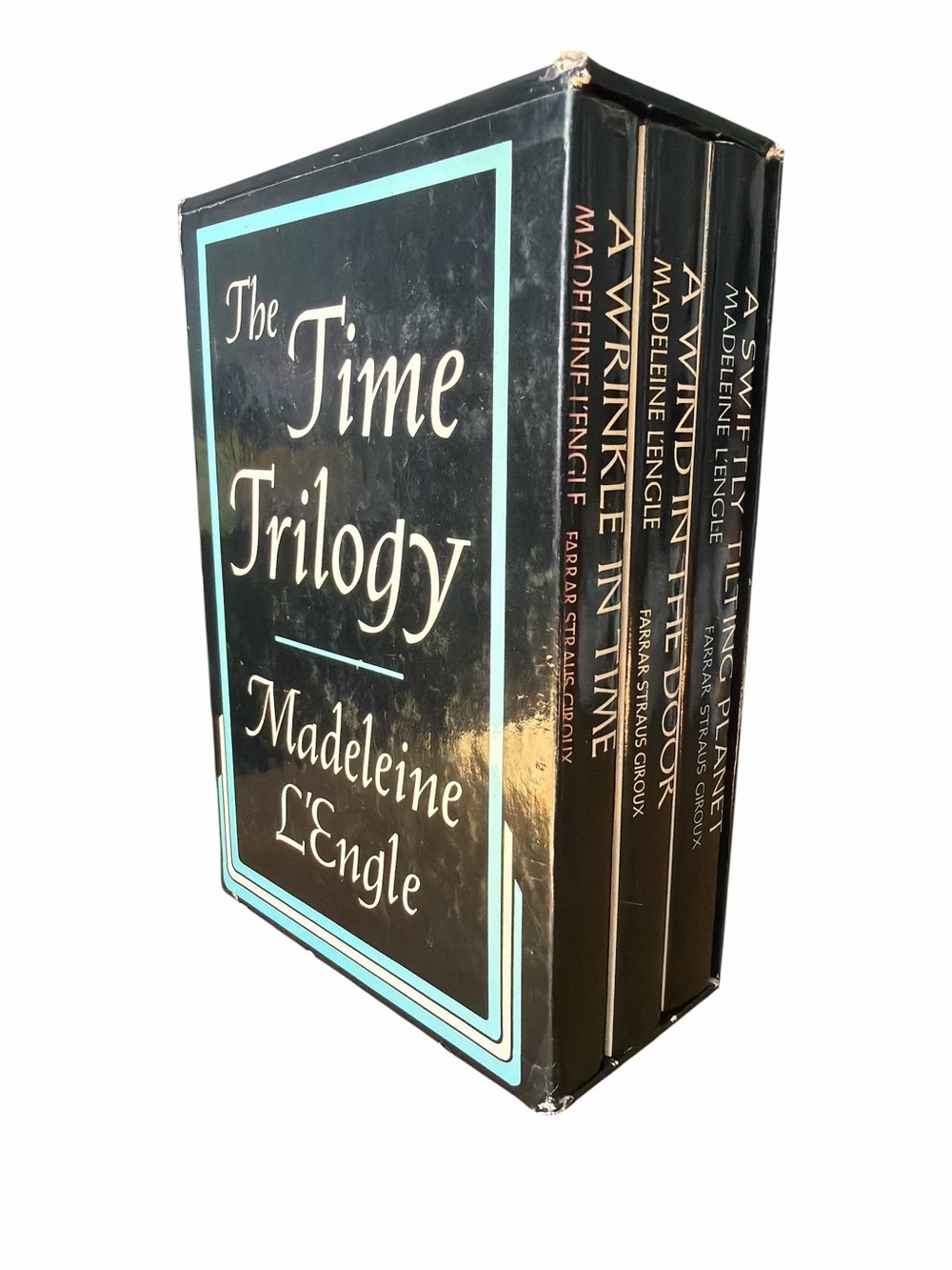 SIGNED Madeleine L'Engle Time Trilogy Set - A Wrinkle in Time & Sequels - FSG
